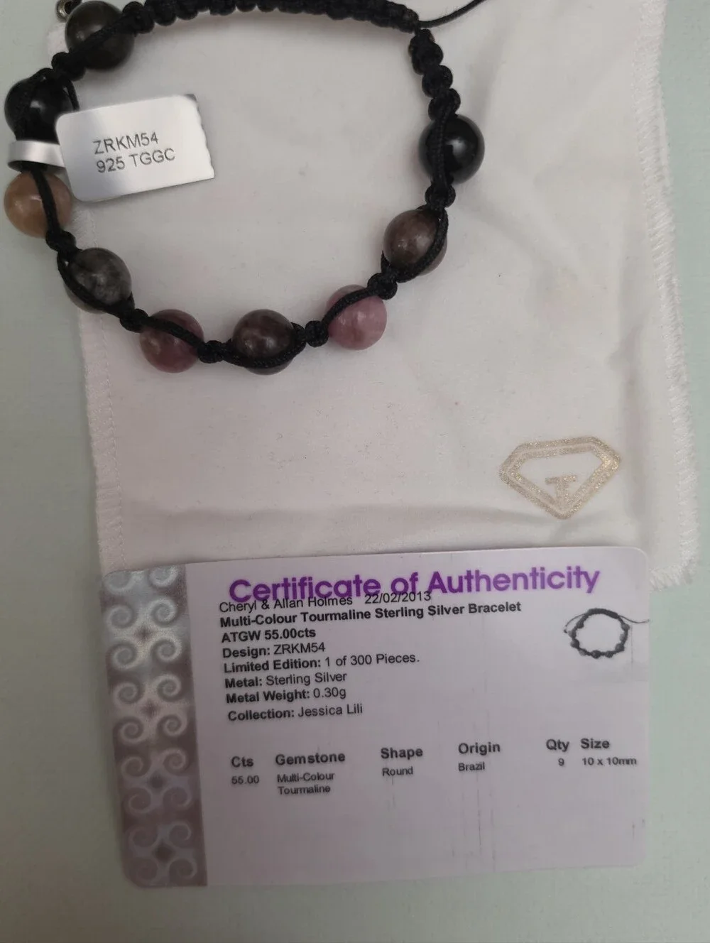 Gemporia Jessica Lili 55.00ct Multi-Colour Tourmaline Bracelet